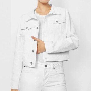 ANINE BING white denim jean jacket